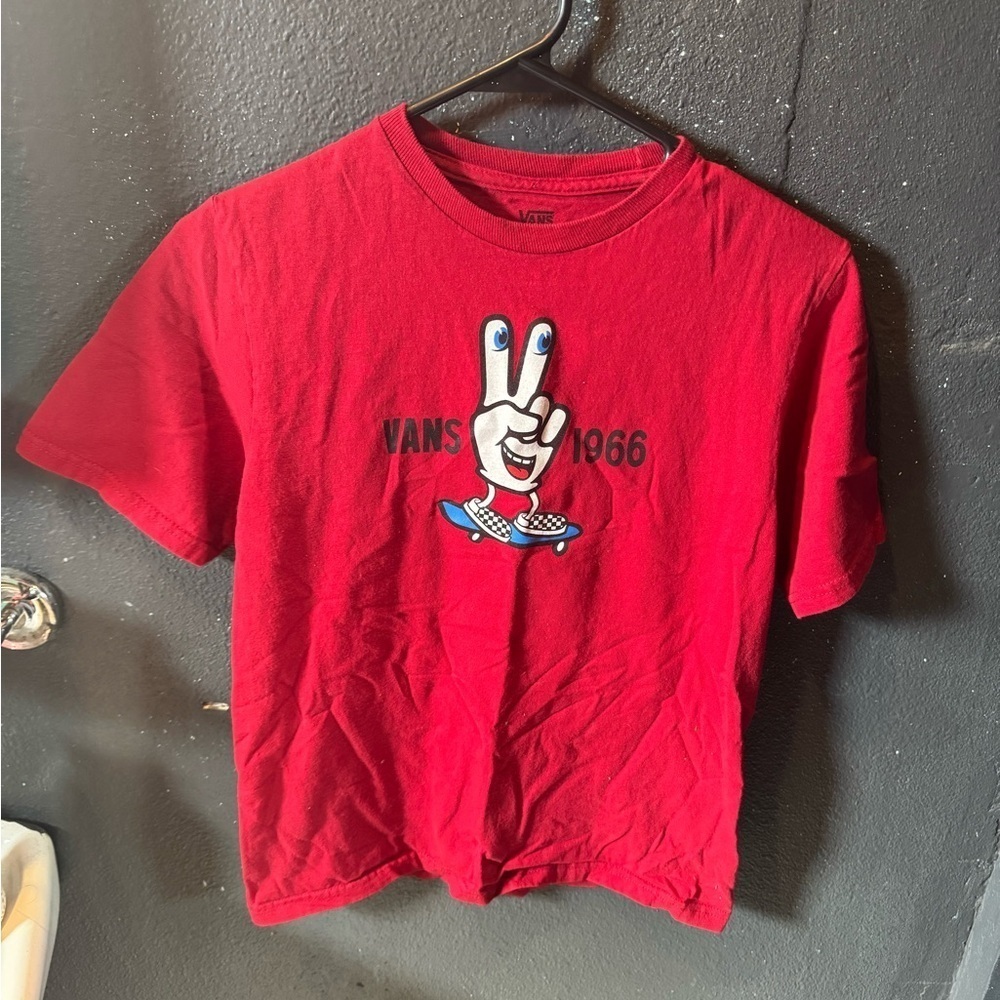 Kids Vans Red Short Sleeve Graphic Tee